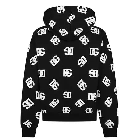 Dolce and Gabbana All Over Logo Hoodie